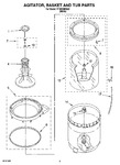 Diagram for 03 - Agitator, Basket And Tub Parts