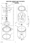 Diagram for 03 - Agitator, Basket And Tub Parts