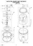 Diagram for 03 - Agitator, Basket And Tub Parts