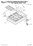 Diagram for 01 - Cooktop, Burner And Grate Parts