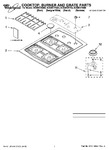 Diagram for 01 - Cooktop, Burner And Grate Parts