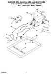 Diagram for 02 - Burner Box, Gas Valves, And Switches