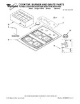 Diagram for 01 - Cooktop, Burner And Grate Parts