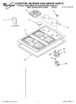 Diagram for 01 - Cooktop, Burner And Grate