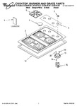 Diagram for 01 - Cooktop, Burner And Grate Parts