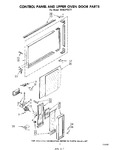 Diagram for 05 - Control Panel And Upper Oven Door