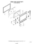 Diagram for 10 - Upper Oven Door