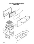 Diagram for 05 - Oven Door And Broiler