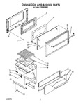 Diagram for 04 - Oven Door And Broiler