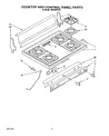 Diagram for 02 - Cooktop And Control Panel, Lit/opti