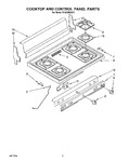 Diagram for 02 - Cooktop And Control Panel, Lit/opti