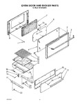 Diagram for 03 - Oven Door And Broiler