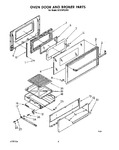 Diagram for 05 - Oven Door And Broiler