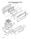 Diagram for 03 - Oven Door And Broiler