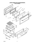 Diagram for 05 - Oven Door And Broiler