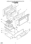 Diagram for 02 - Oven Door And Broiler