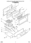 Diagram for 02 - Oven Door And Broiler