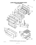 Diagram for 05 - Oven Door And Broiler