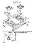 Diagram for 02 - Cooktop, Complete Sealed Gas Burner