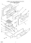 Diagram for 04 - Oven Door And Broiler