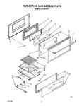 Diagram for 05 - Oven Door And Broiler