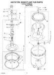 Diagram for 03 - Agitator, Basket And Tub Parts