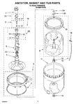 Diagram for 03 - Agitator, Basket And Tub Parts