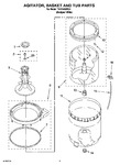 Diagram for 03 - Agitator, Basket And Tub Parts