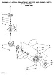 Diagram for 04 - Brake, Clutch, Gearcase, Motor And Pump Parts