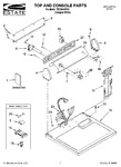 Diagram for 01 - Top And Console Parts