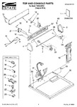 Diagram for 01 - Top And Console Parts