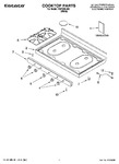 Diagram for 01 - Cooktop Parts