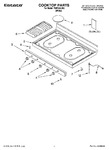 Diagram for 01 - Cooktop Parts