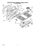 Diagram for 02 - Cooktop And Control Panel, Lit/opti