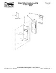 Diagram for 01 - Control Panel Parts