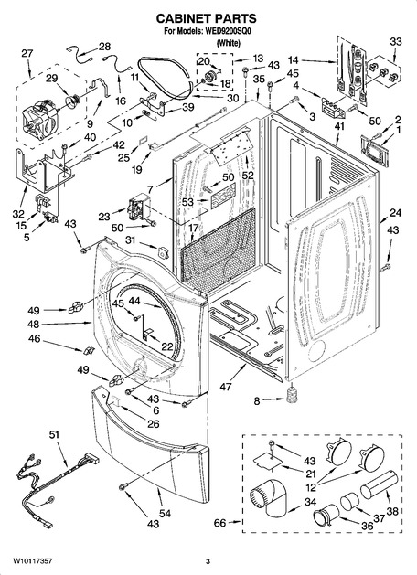 Whirlpool WED9200SQ0 Parts List | Coast Appliance Parts