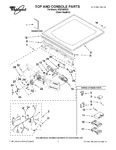 Diagram for 01 - Top And Console Parts