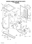 Diagram for 03 - Dryer Cabinet And Motor Parts