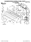 Diagram for 01 - Washer/dryer Control Panel Parts