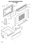 Diagram for 03 - Door And Drawer Parts