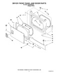 Diagram for 02 - Dryer Front Panel And Door Parts