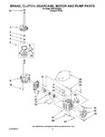 Diagram for 08 - Brake, Clutch, Gearcase, Motor And Pump Parts