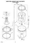 Diagram for 03 - Agitator, Basket And Tub Parts