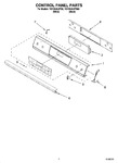 Diagram for 02 - Control Panel Parts