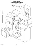 Diagram for 03 - Oven Parts