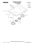 Diagram for 01 - Cooktop Parts