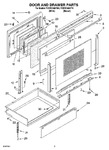 Diagram for 03 - Door And Drawer Parts