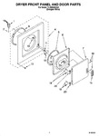 Diagram for 02 - Dryer Front Panel And Door Parts