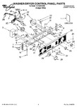 Diagram for 01 - Washer/dryer Control Panel Parts