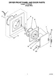 Diagram for 02 - Dryer Front Panel And Door Parts